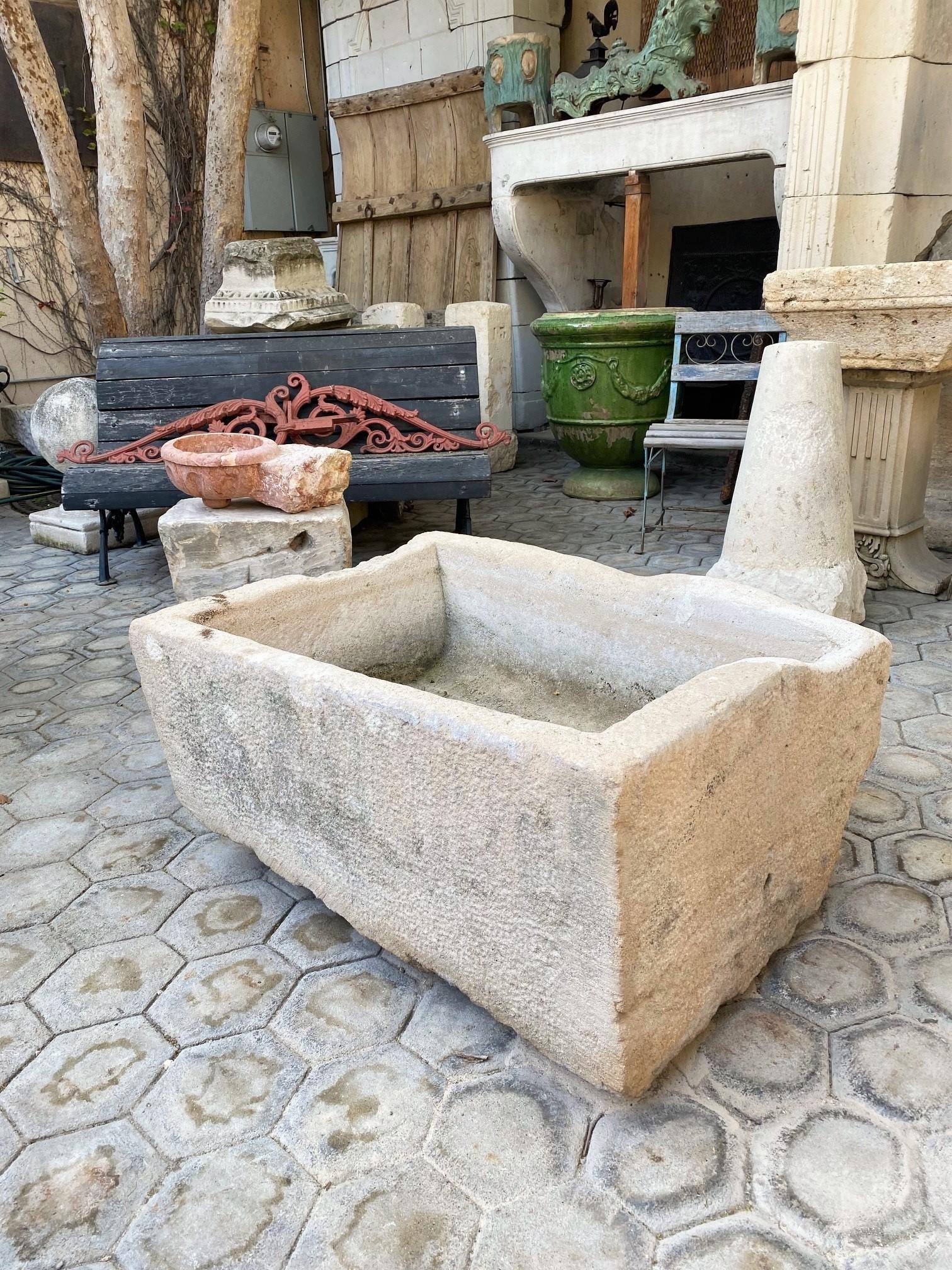 hand carved stone sink