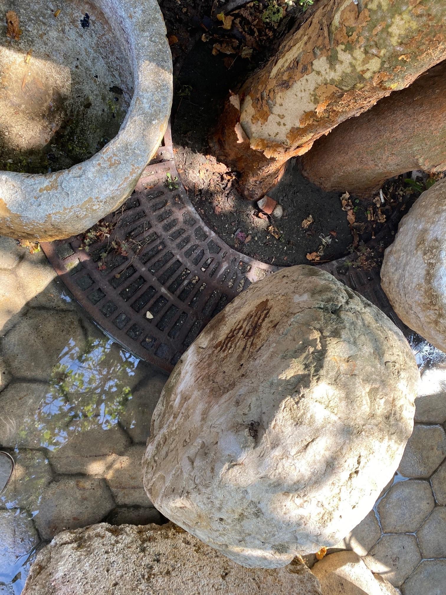Hand Carved Stone Container Planter Jardiniere Basin Fountain Trough Antiques LA 9