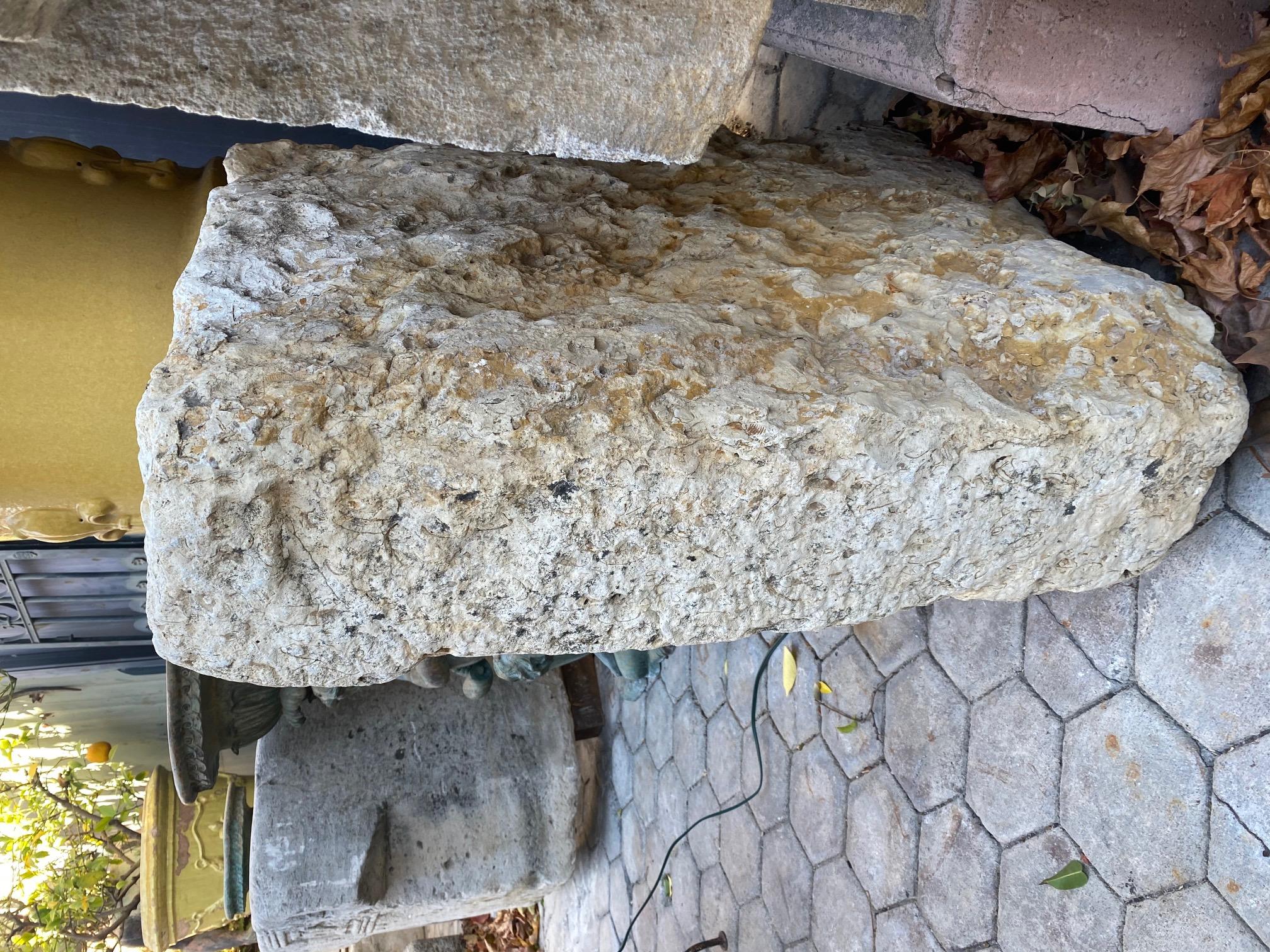 Hand Carved Stone Container Trough Farm Sink Fountain Basin Antiques LA Fire pit For Sale 14