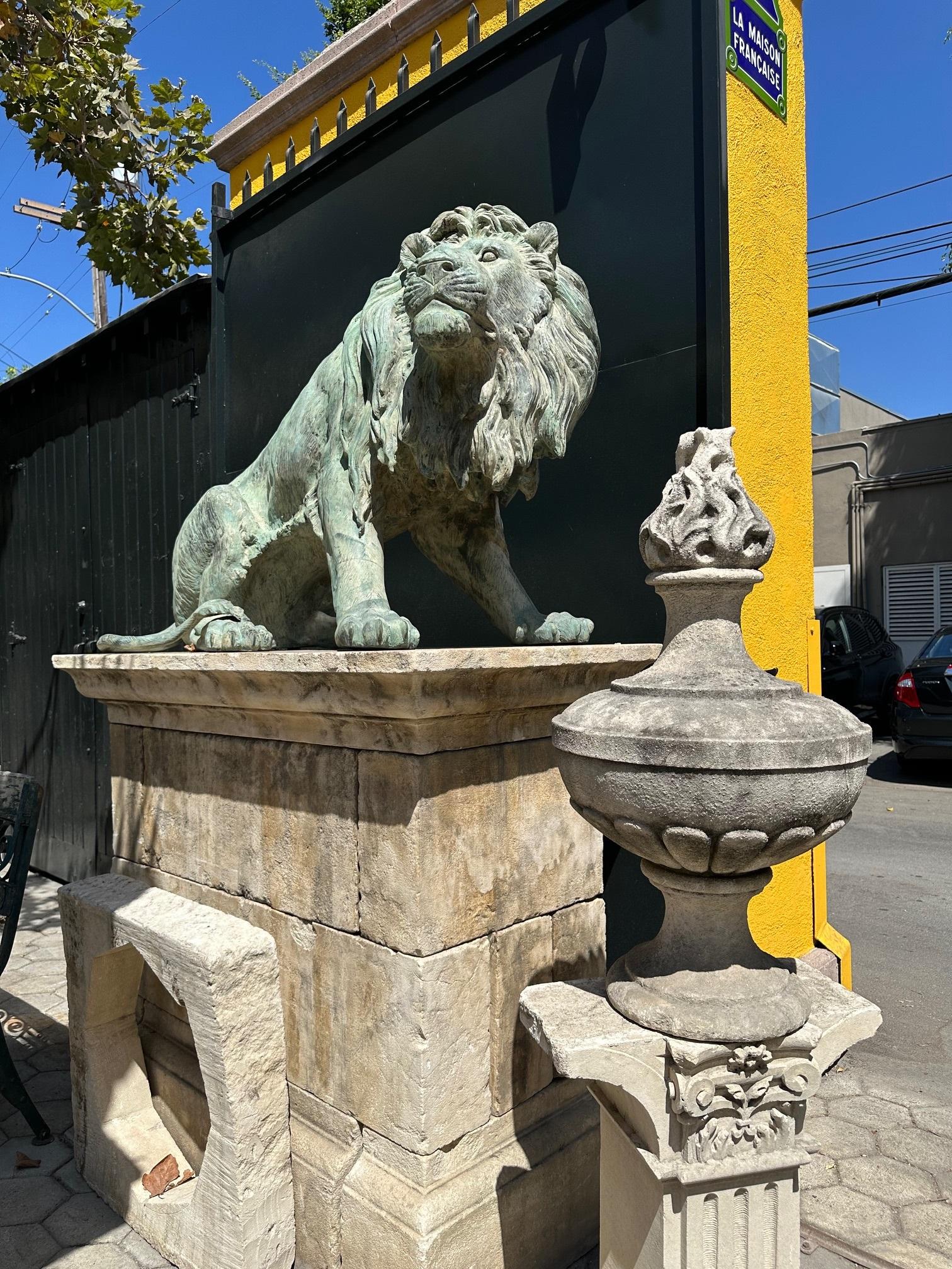 Remate de Piedra Tallado a Mano Elemento Arquitectónico Decorativo Antigüedades, LA, CA en venta 11