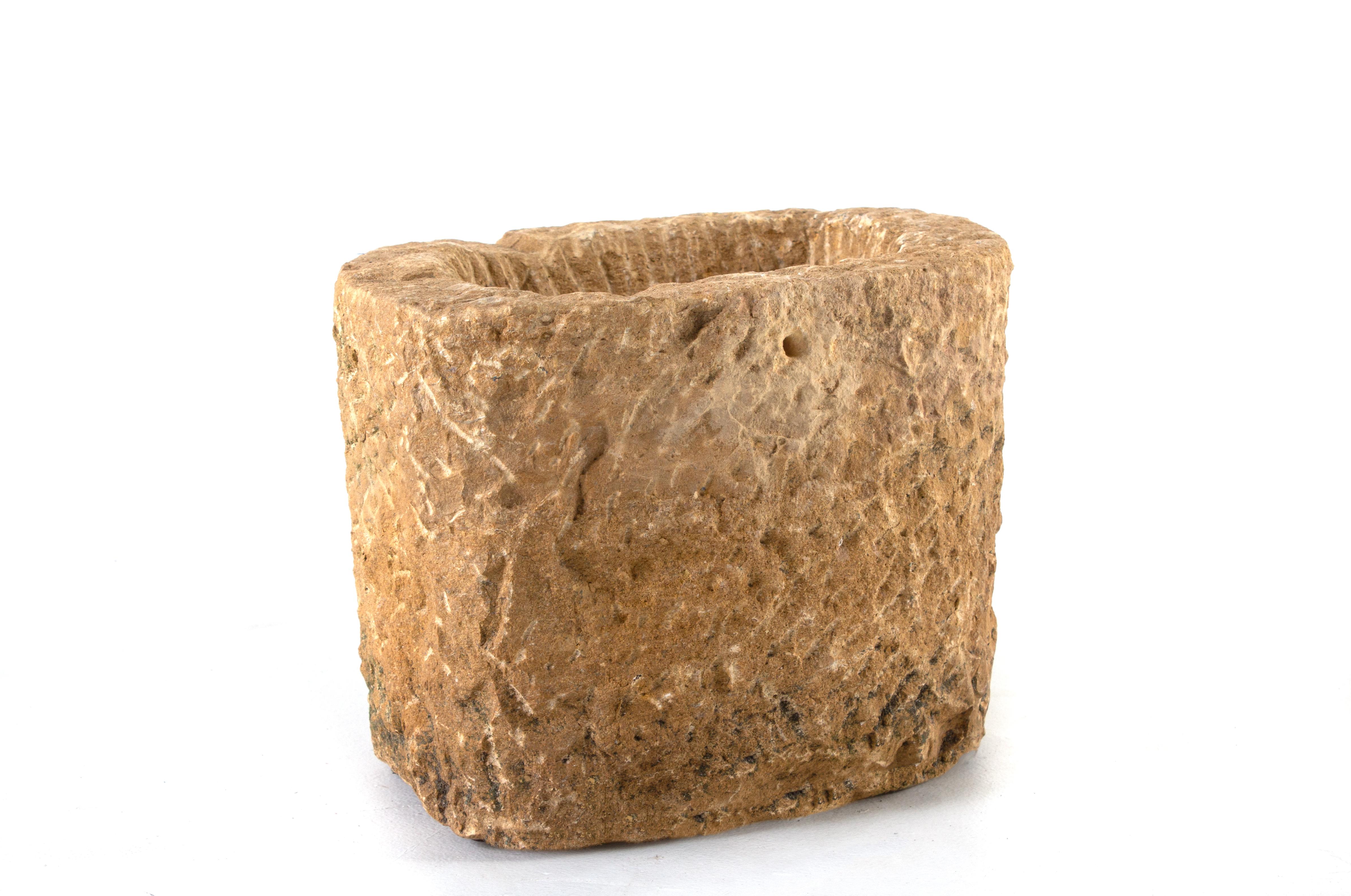 Hand carved stone milling bowl.

This piece is a part of Brendan Bass’s one-of-a-kind collection, Le Monde. French for “The World”, the Le Monde collection is made up of rare and hard to find pieces curated by Brendan from estate sales, brocantes,