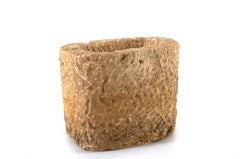 Hand Carved Stone Milling Bowl, Square