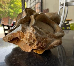 Hand-Carved Stone Octopus Sculpture by Warren Arnold 'American b. 1934'