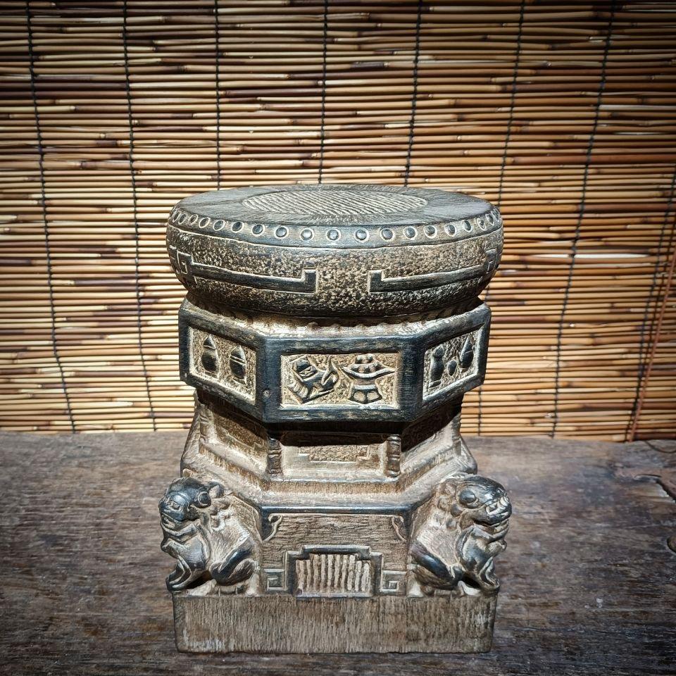 Vintage Chinese Stone Pier Sculpture In Good Condition For Sale In 景德镇市, CN
