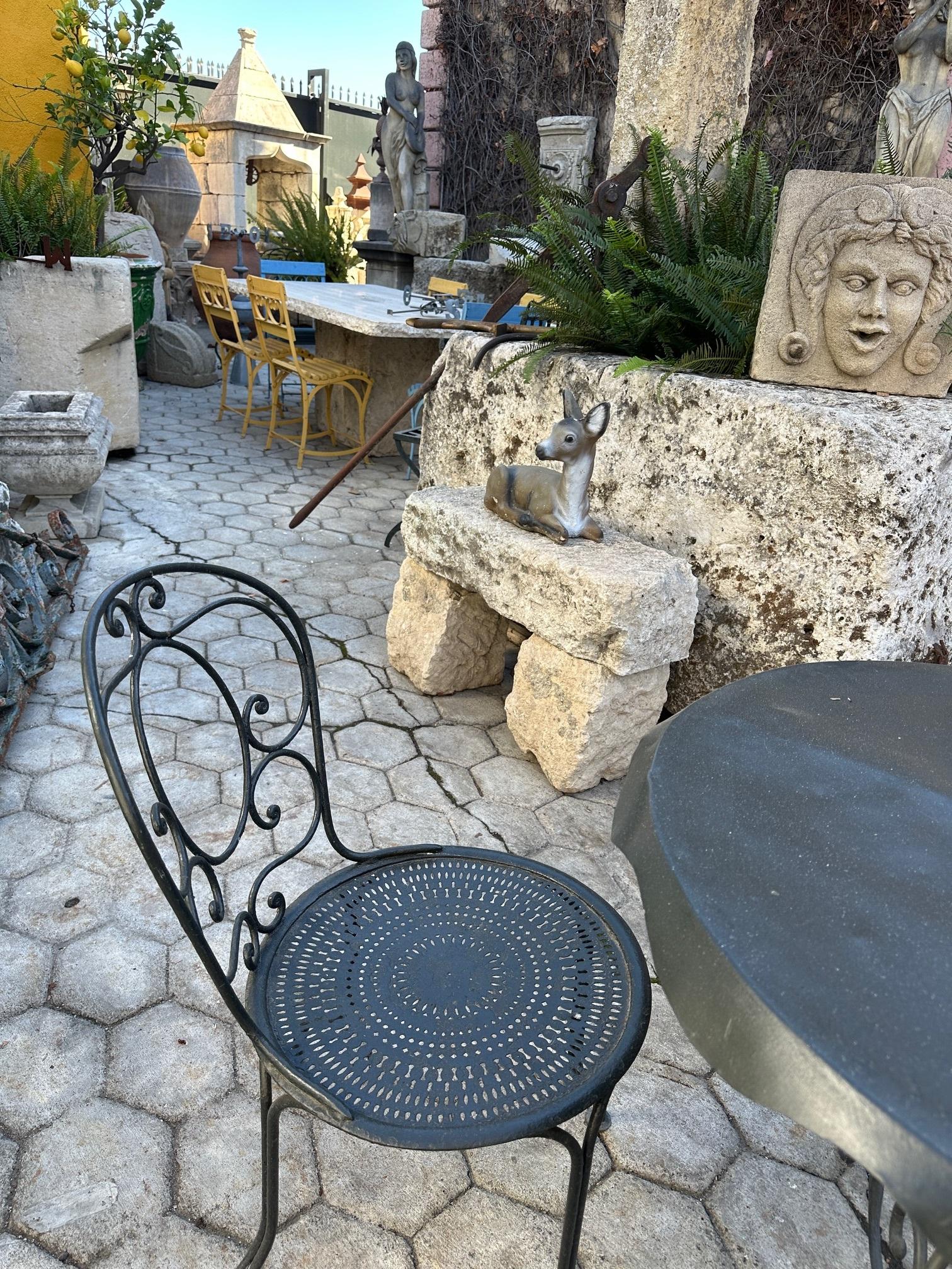 Hand Carved Stone Rustic Park Garden Bench Seat Decorative Element Farm Winery For Sale 7