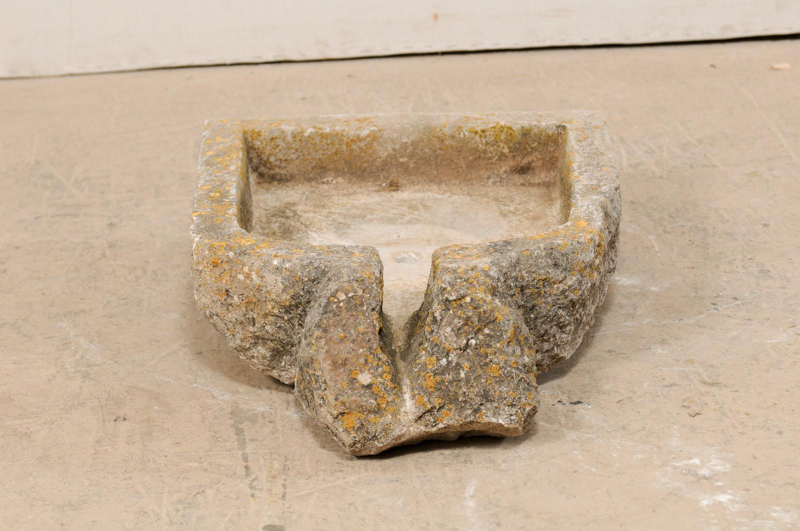 Hand Carved Stone Trough from Spain, 19th Century For Sale 6