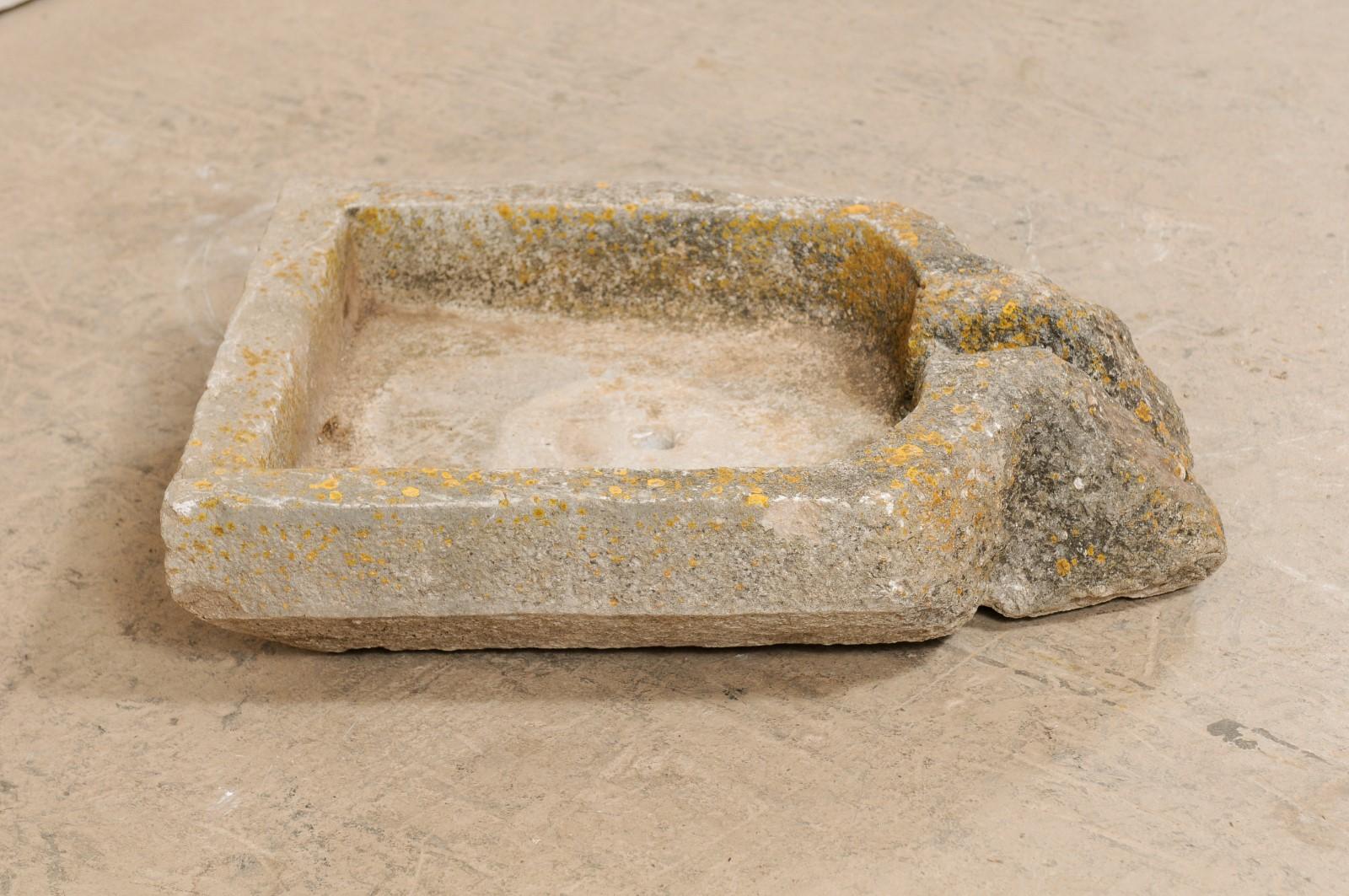 Spanish Hand Carved Stone Trough from Spain, 19th Century For Sale