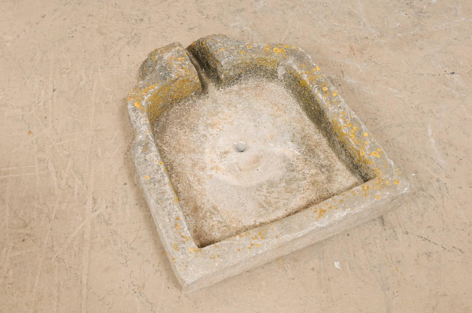 Hand Carved Stone Trough from Spain, 19th Century For Sale 1