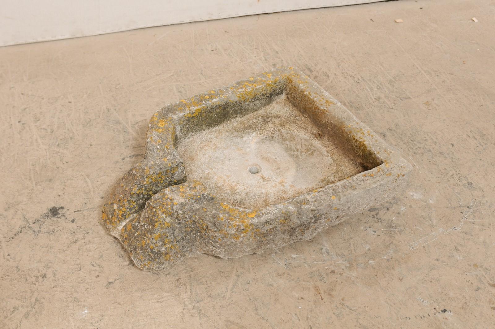 Hand Carved Stone Trough from Spain, 19th Century For Sale 3