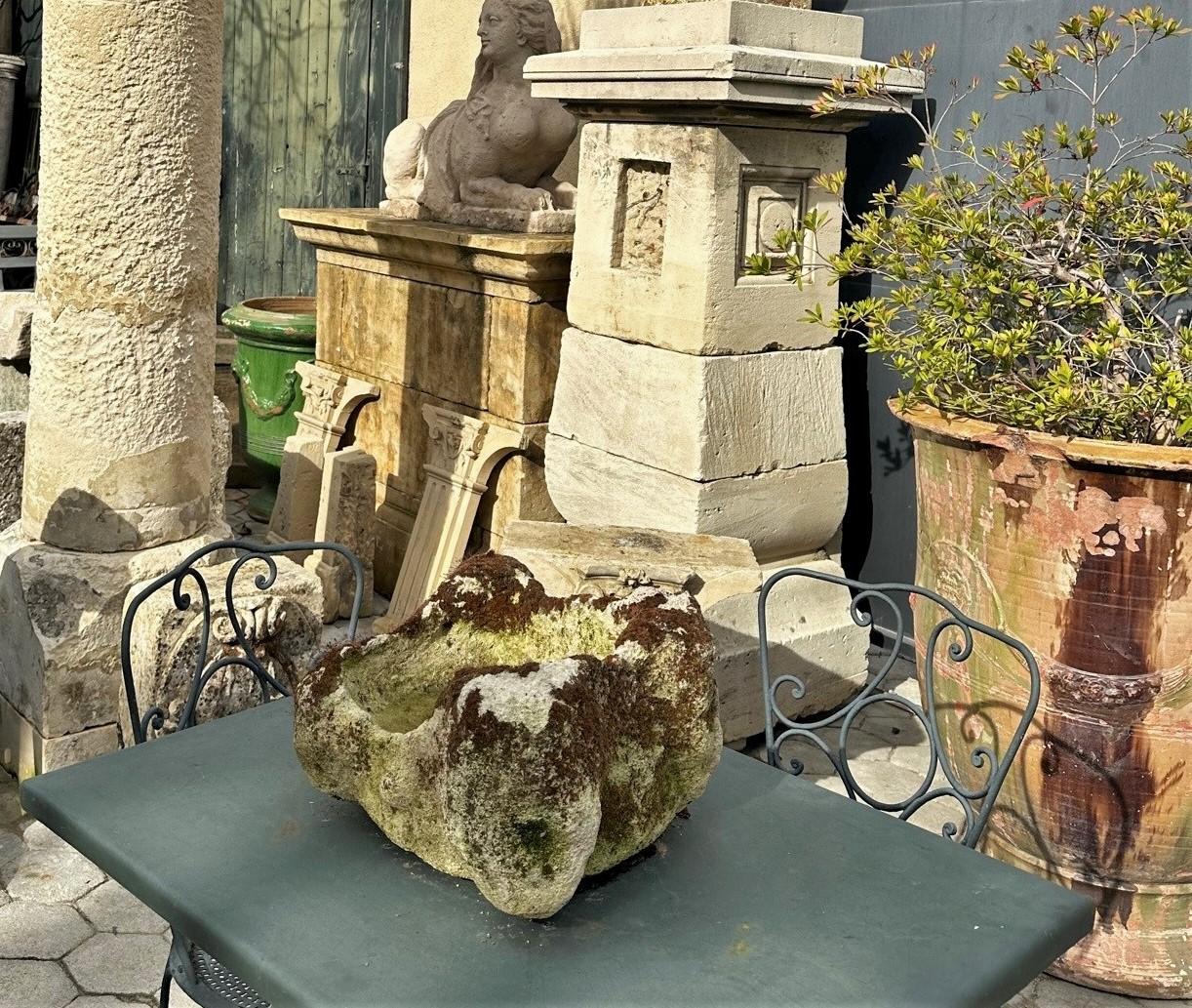 Hand Carved Stone Vide poche Basin Jardinière Bowl Planter Vessel Sink Antiquitäten  im Angebot 4