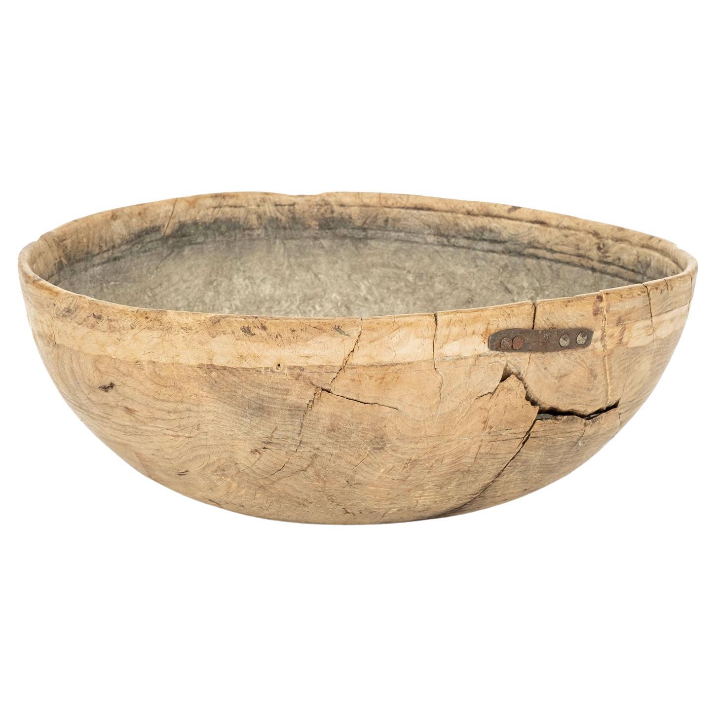 HandCarved Wooden Bowl For Sale at 1stDibs