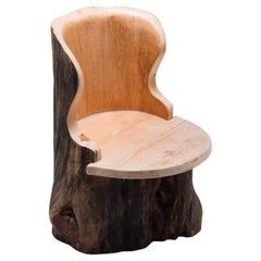 Hand Carved Swedish Stump Chair