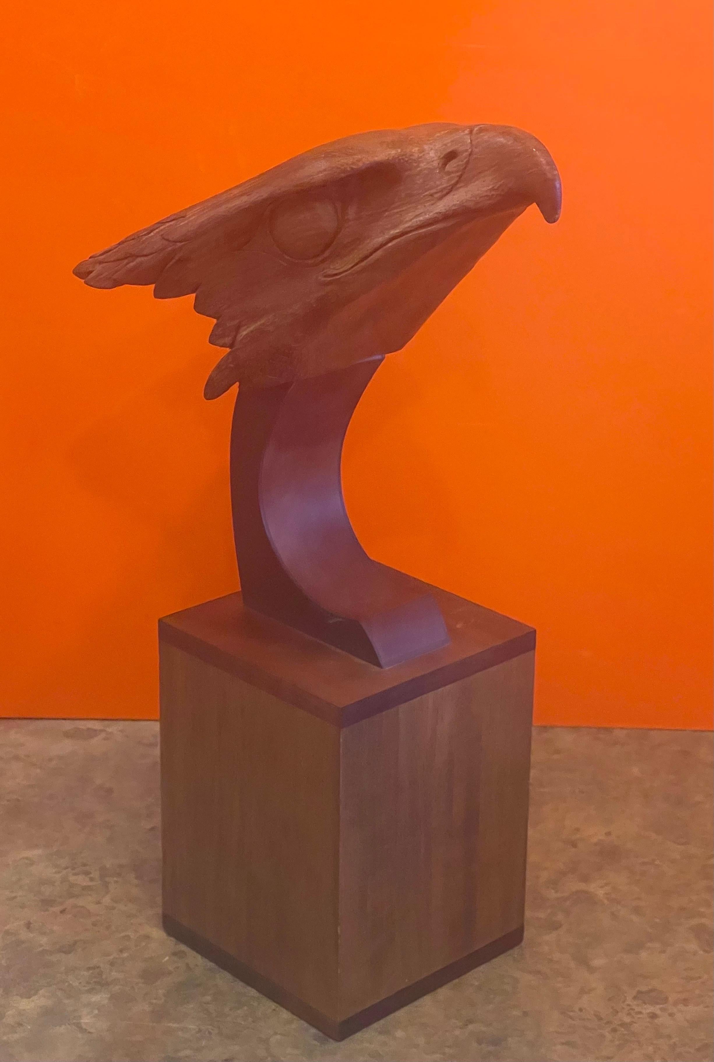 eagle wood sculpture