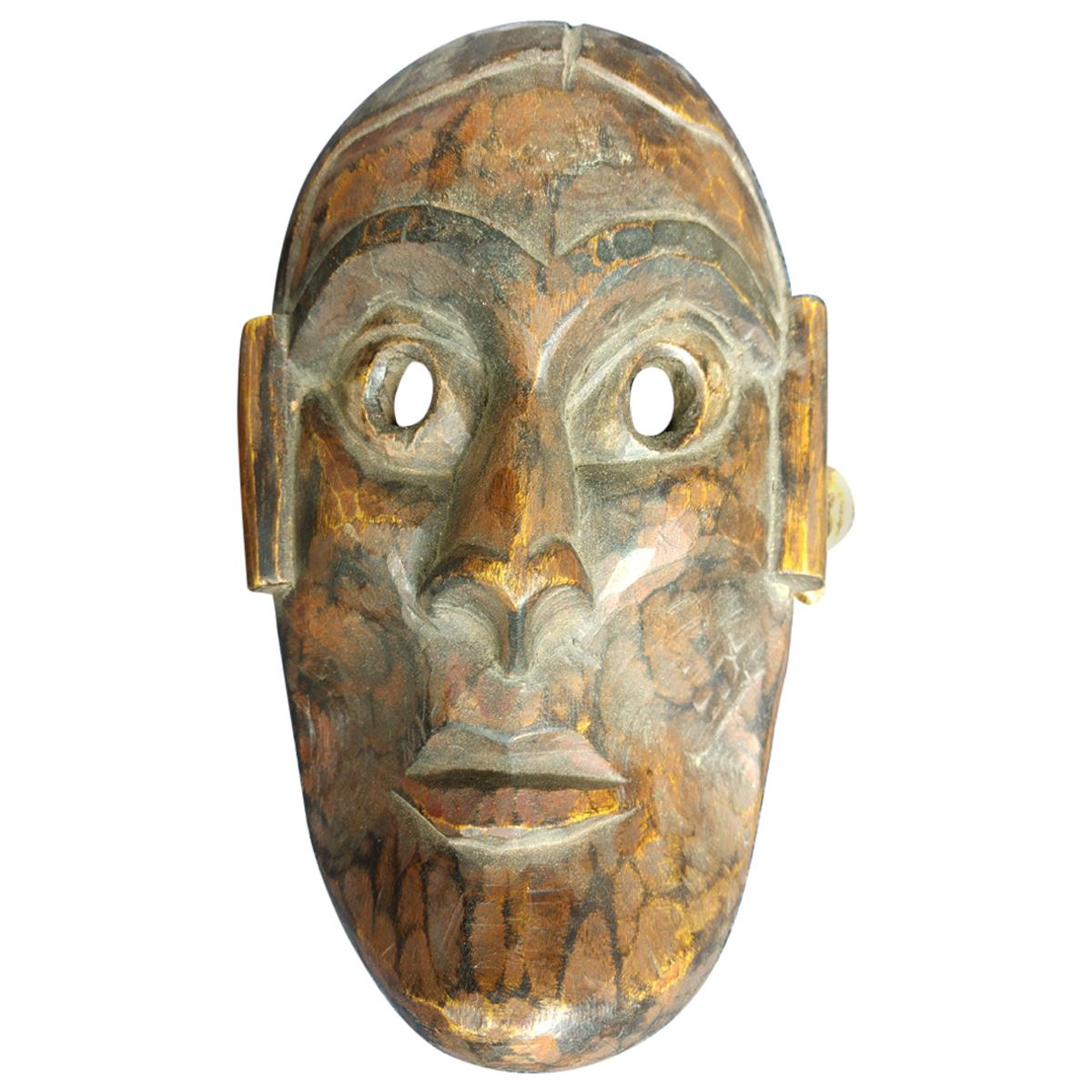 Hand Carved Teak Nepalese Face Mask