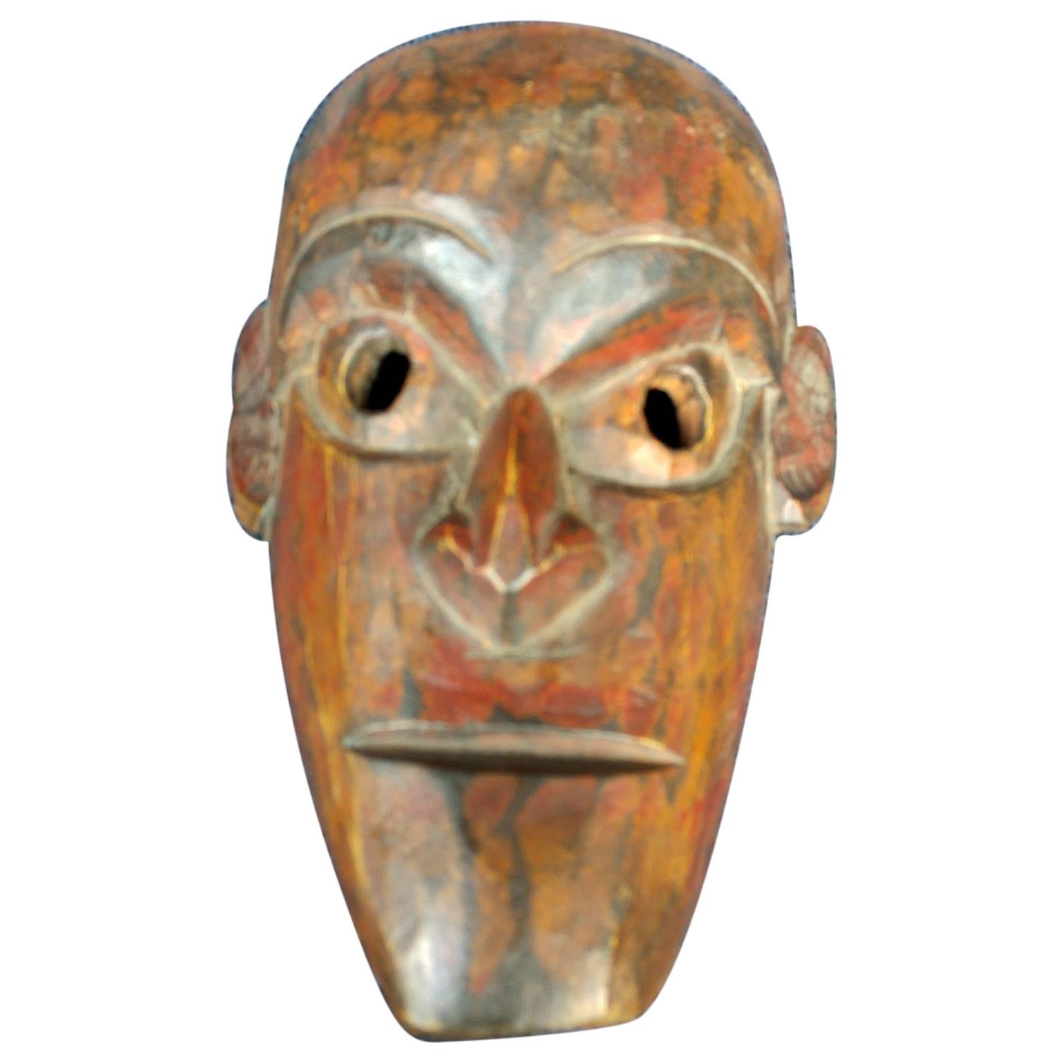 Hand Carved Teak Wood Mask