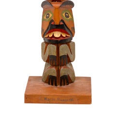Hand-Carved Tlingit Totem Pole