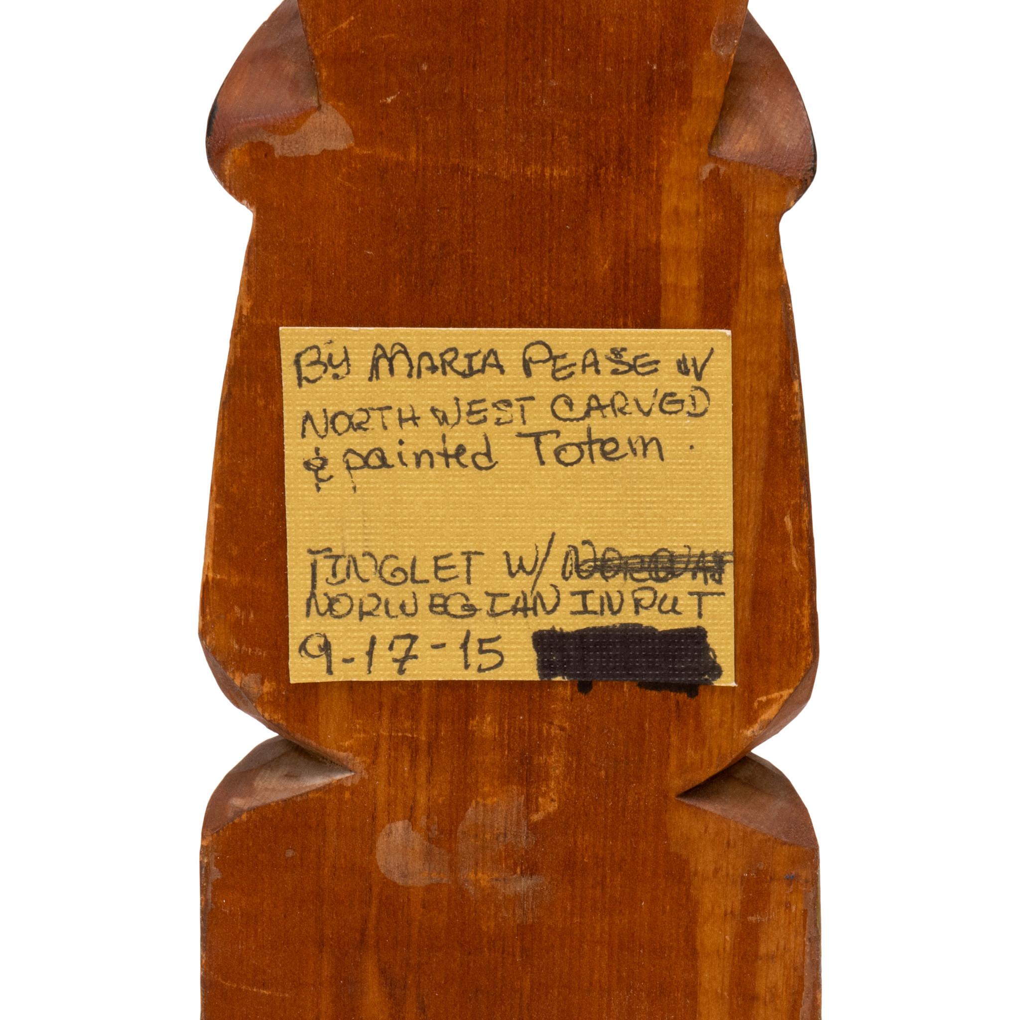 American Hand-Carved Tlingit Totem Pole For Sale
