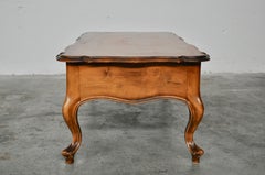 Hand Carved Two-Drawer Style Coffee Table, Italy, 1970