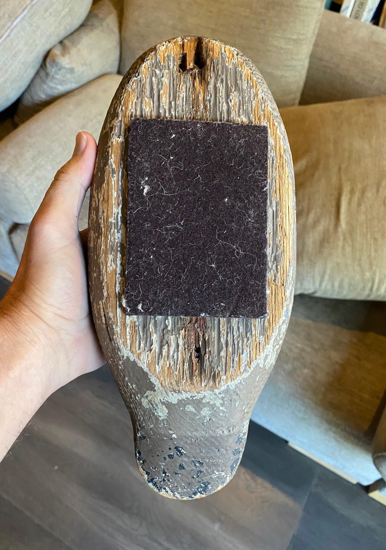 Sculpture en bois antique sculptée à la main canard colvert début 20ème siècle en vente 9