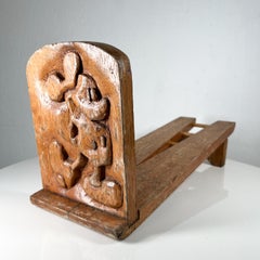 Hand Carved Vintage Mickey Mouse Book Holder in Solid Wood