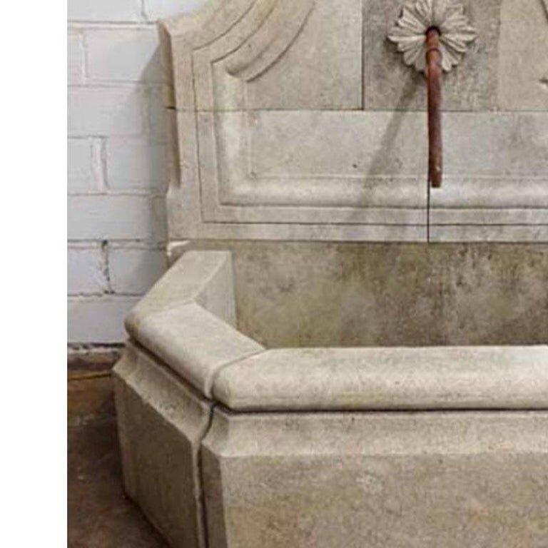 Hand Carved Wall Fountain at 1stDibs