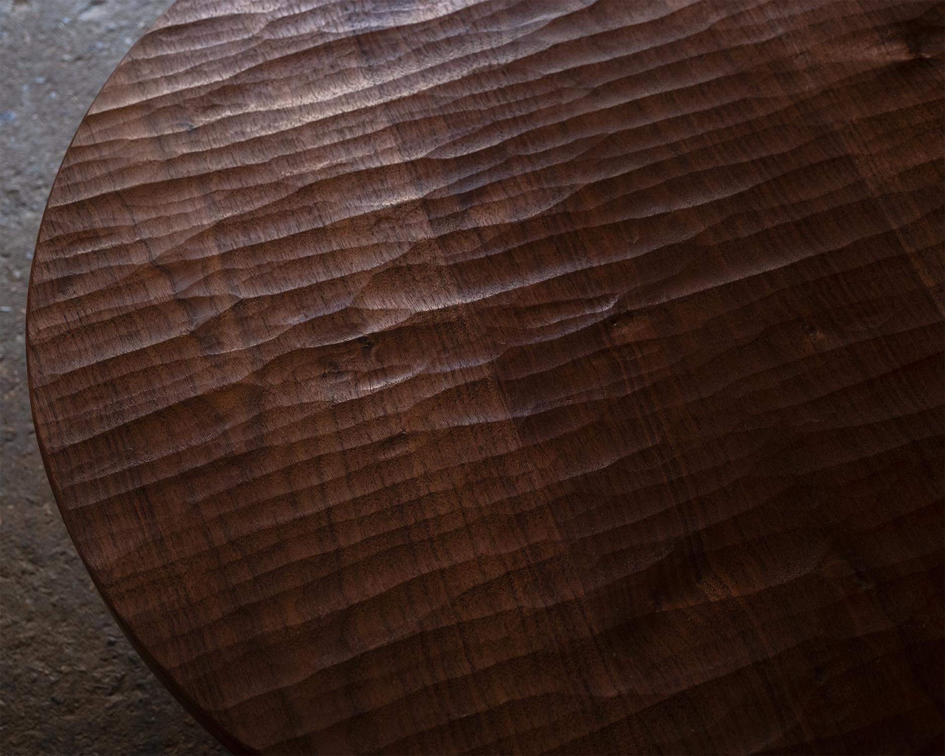 British Hand Carved Walnut Coffee Table For Sale