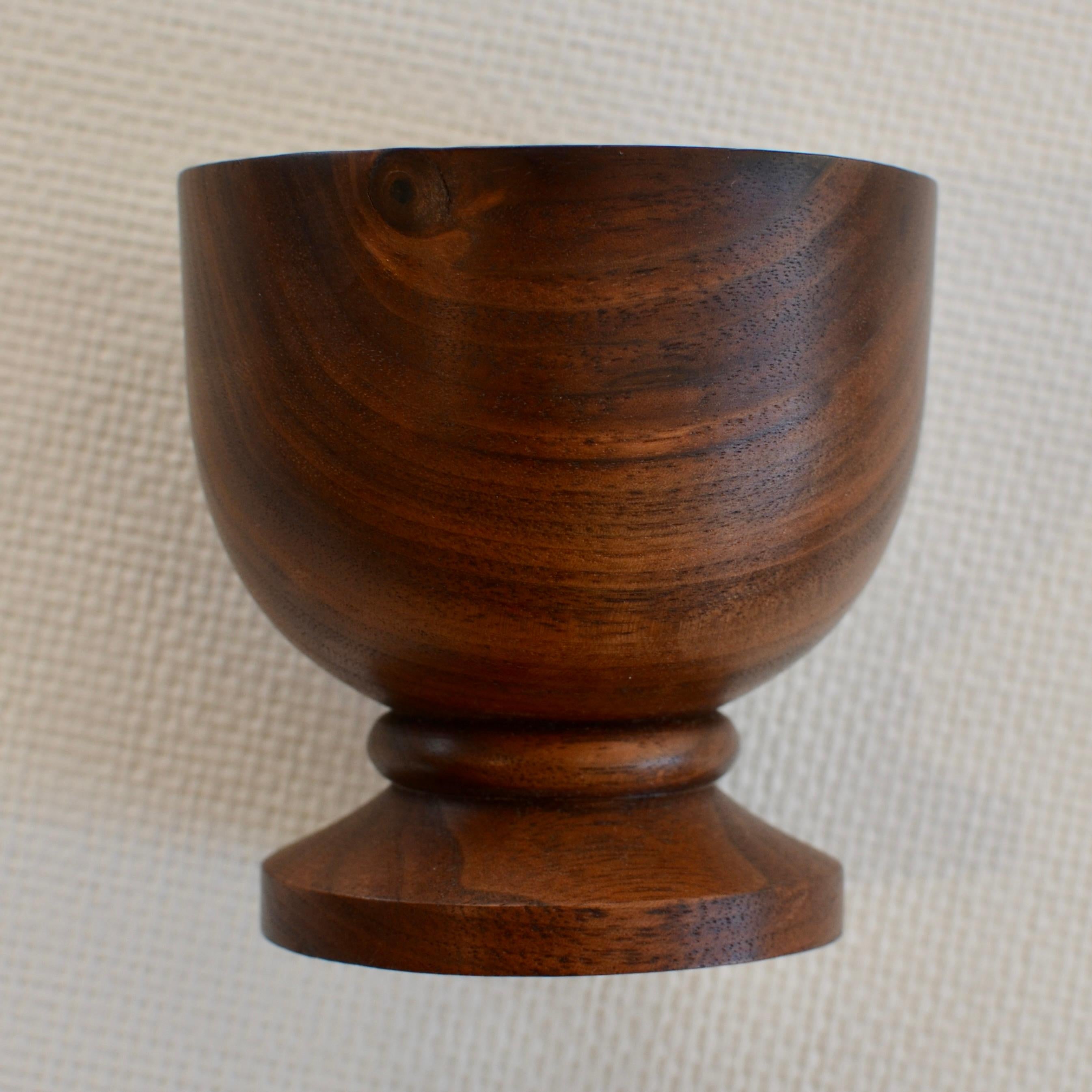 Hand-carved walnut goblet. Created using wood only from fallen walnut trees. One of a kind.