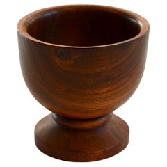 Hand-Carved Walnut Goblet