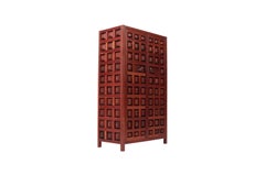 Armario armario tallado a mano por el artesano Sam Forrest, años 60