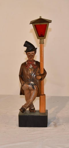 Hand Carved Whistler by Karl Griesbaum, Circa 1960's