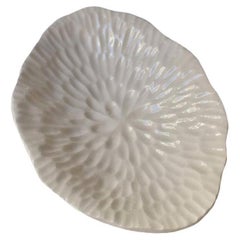 Hand-Carved White Ceramic Habana Soap Dish