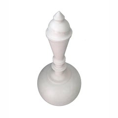 Hand-Carved White Marble Vase