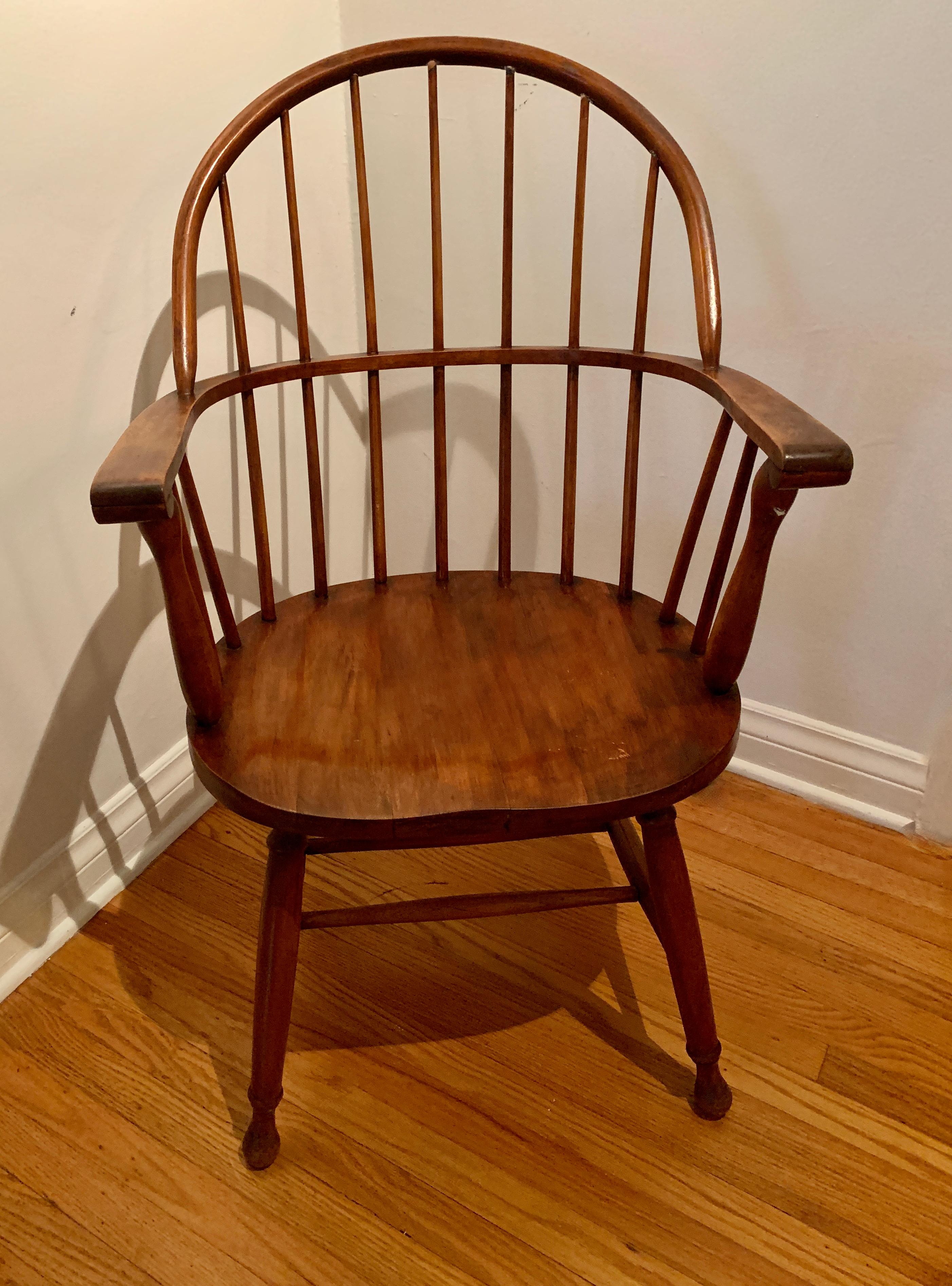 Hand Carved Windsor Chair For Sale 2