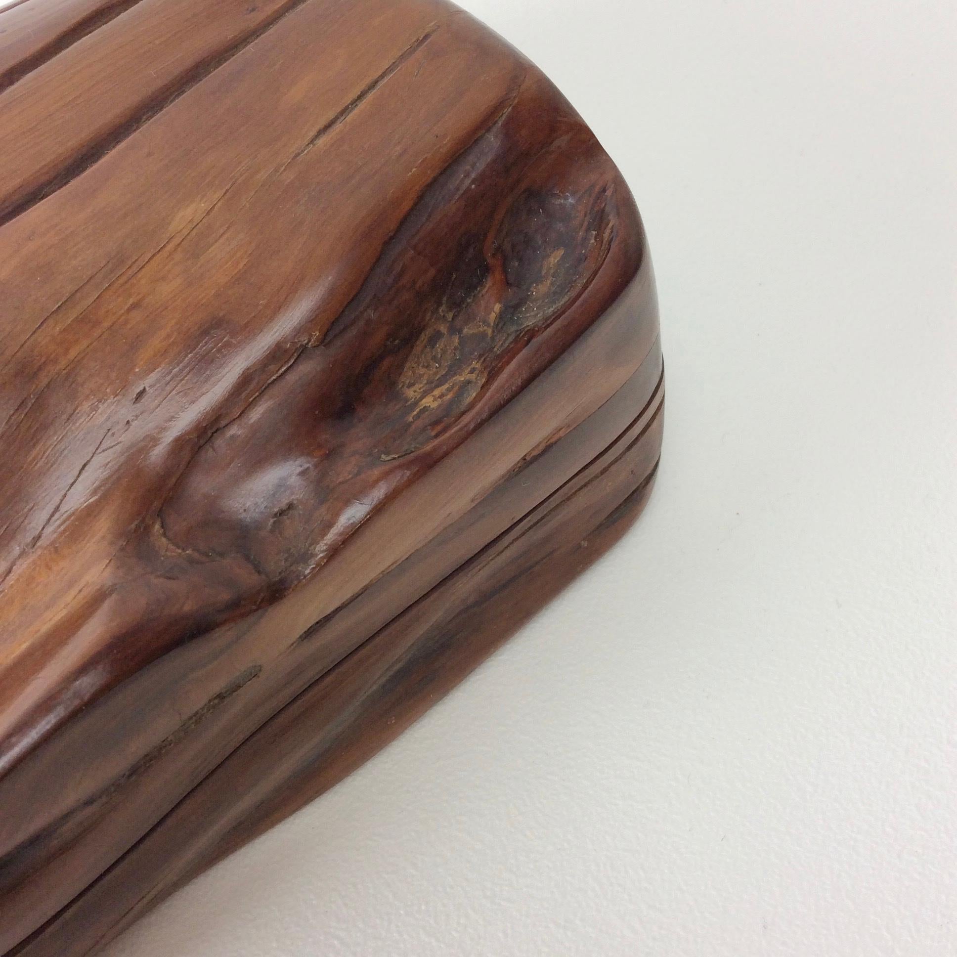 Hand-Carved Wood Box, circa 1950, France 5