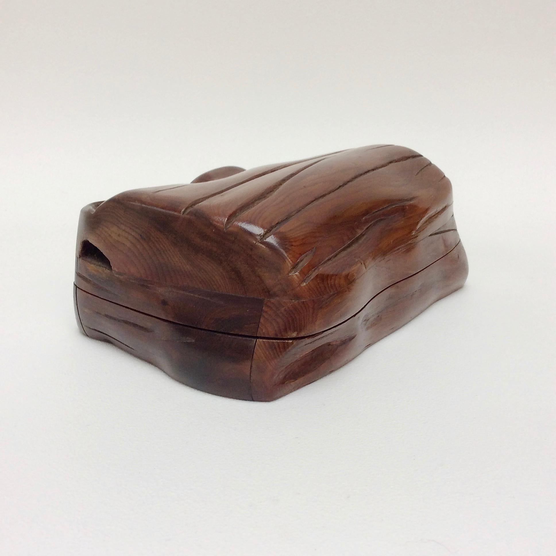 Hand-Carved Wood Box, circa 1950, France 6