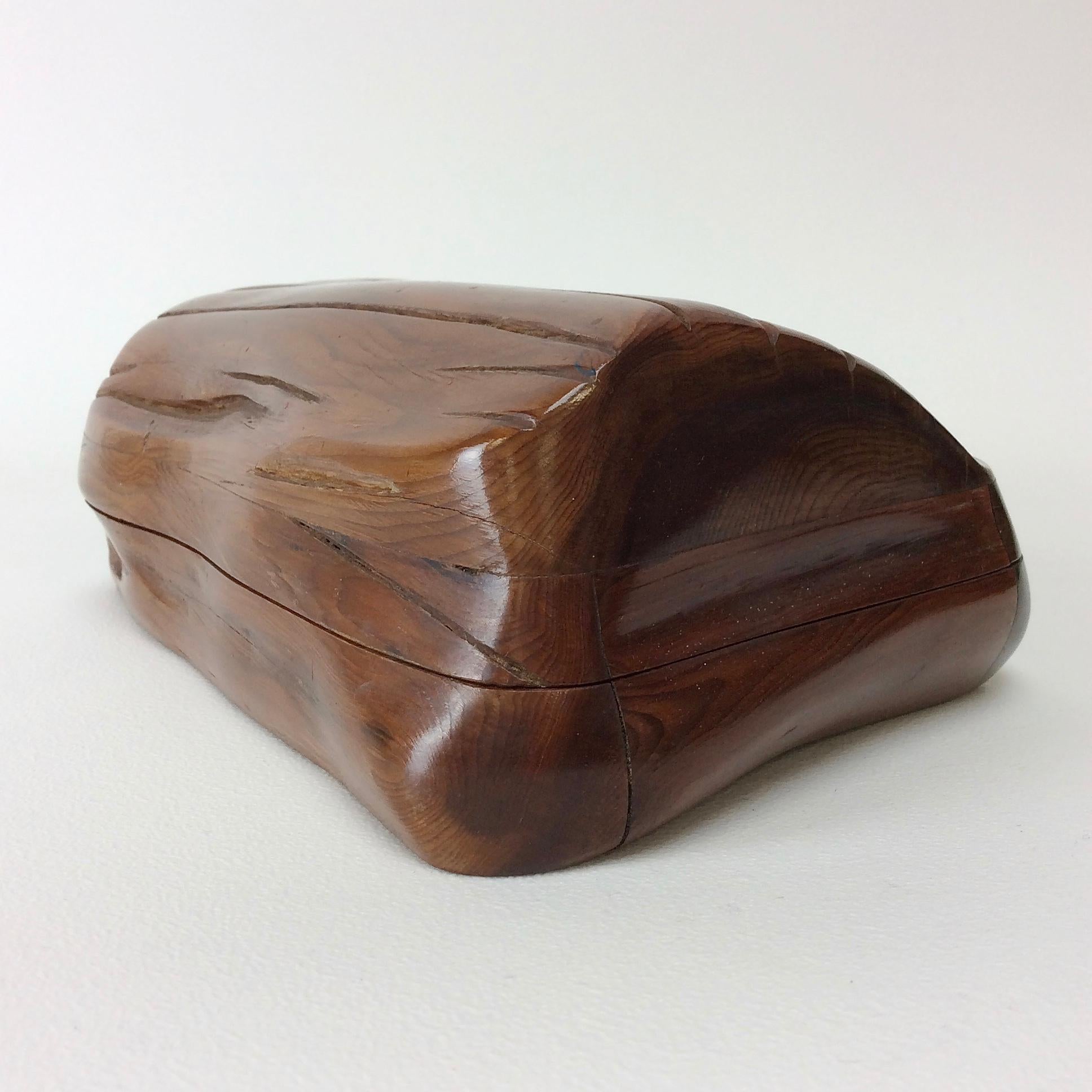 Hand-Carved Wood Box, circa 1950, France 7