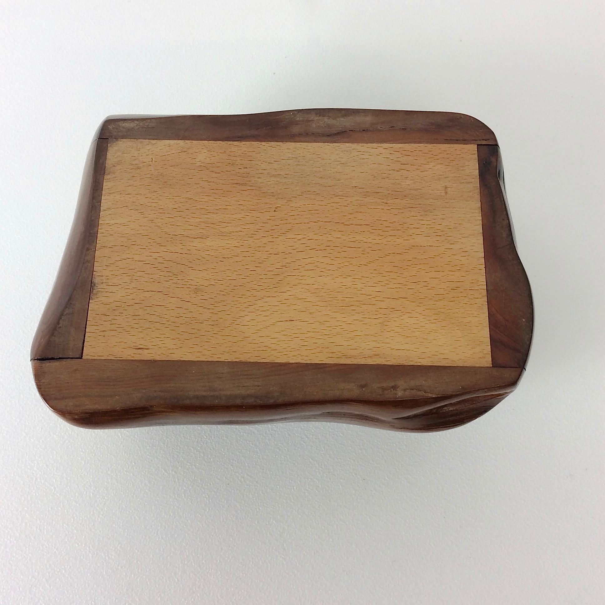 Hand-Carved Wood Box, circa 1950, France 3