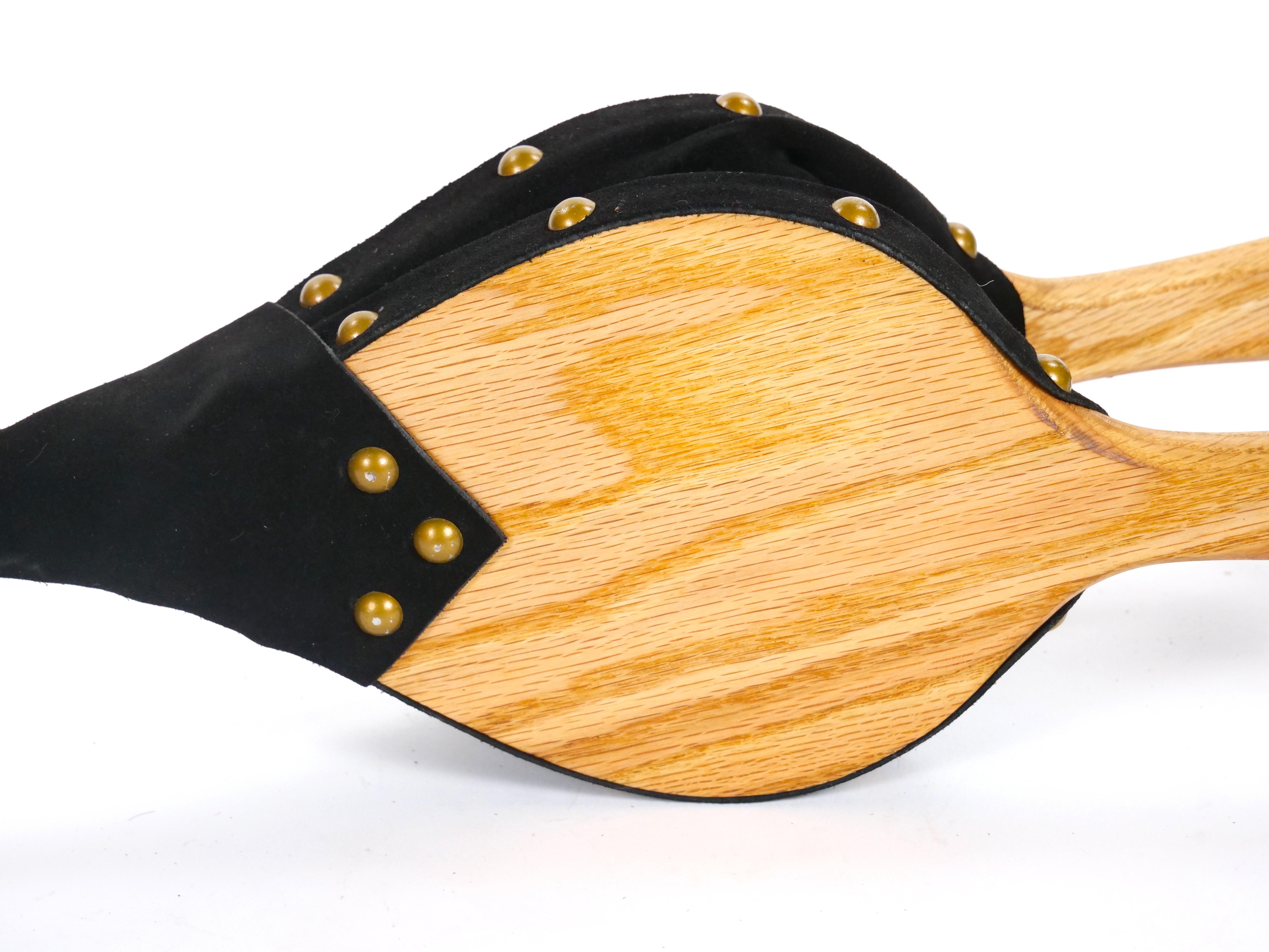 Hand Carved Wood / Brass North American Fireplace Bellows For Sale 2