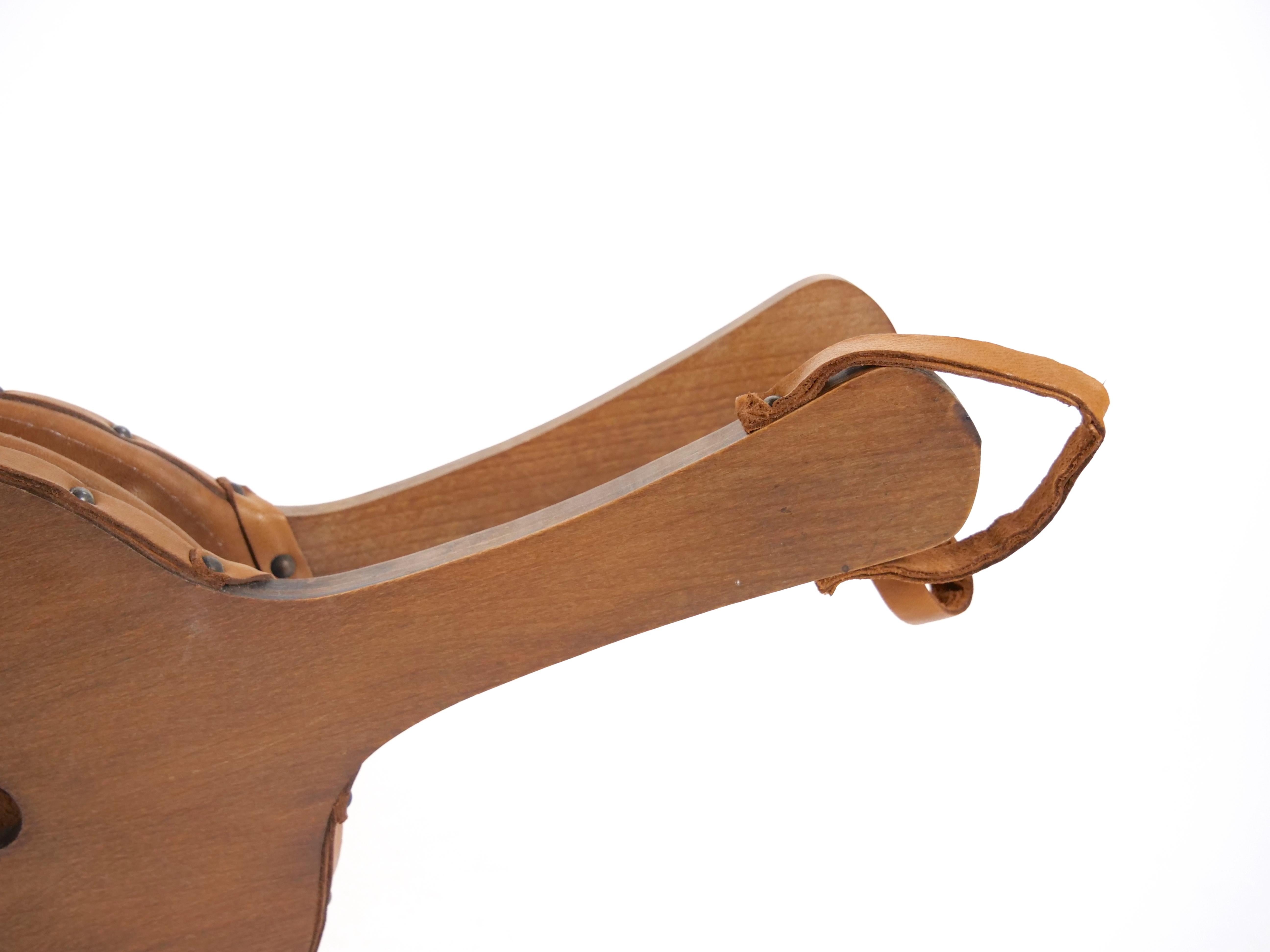 Hand Carved Wood / Brass North American Fireplace Bellows For Sale 1