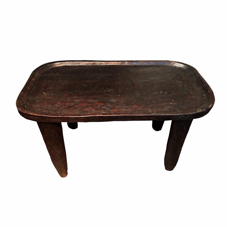 Hand Carved Wood Coffee Table from Ethiopia at 1stDibs