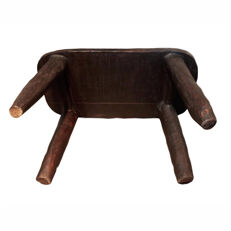 Hand Carved Wood Coffee Table from Ethiopia at 1stDibs