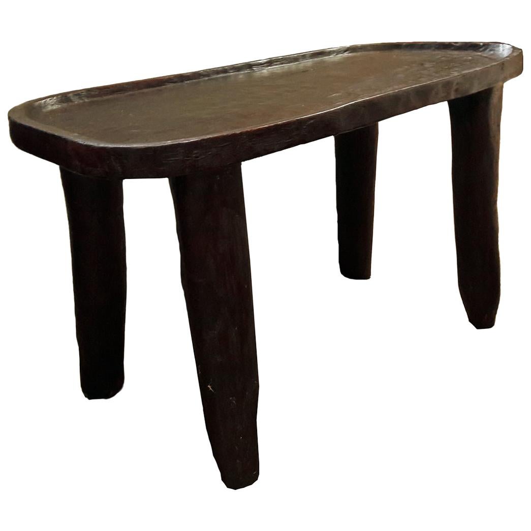 Hand Carved Wood Coffee Table from Ethiopia