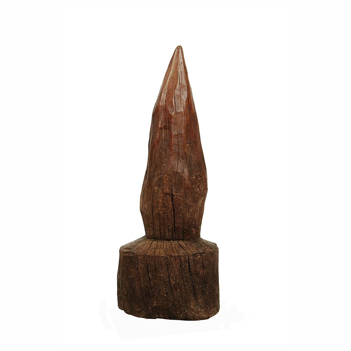 Tribal Hand Carved Wood Cone from Ethiopia, Mid-20th Century For Sale