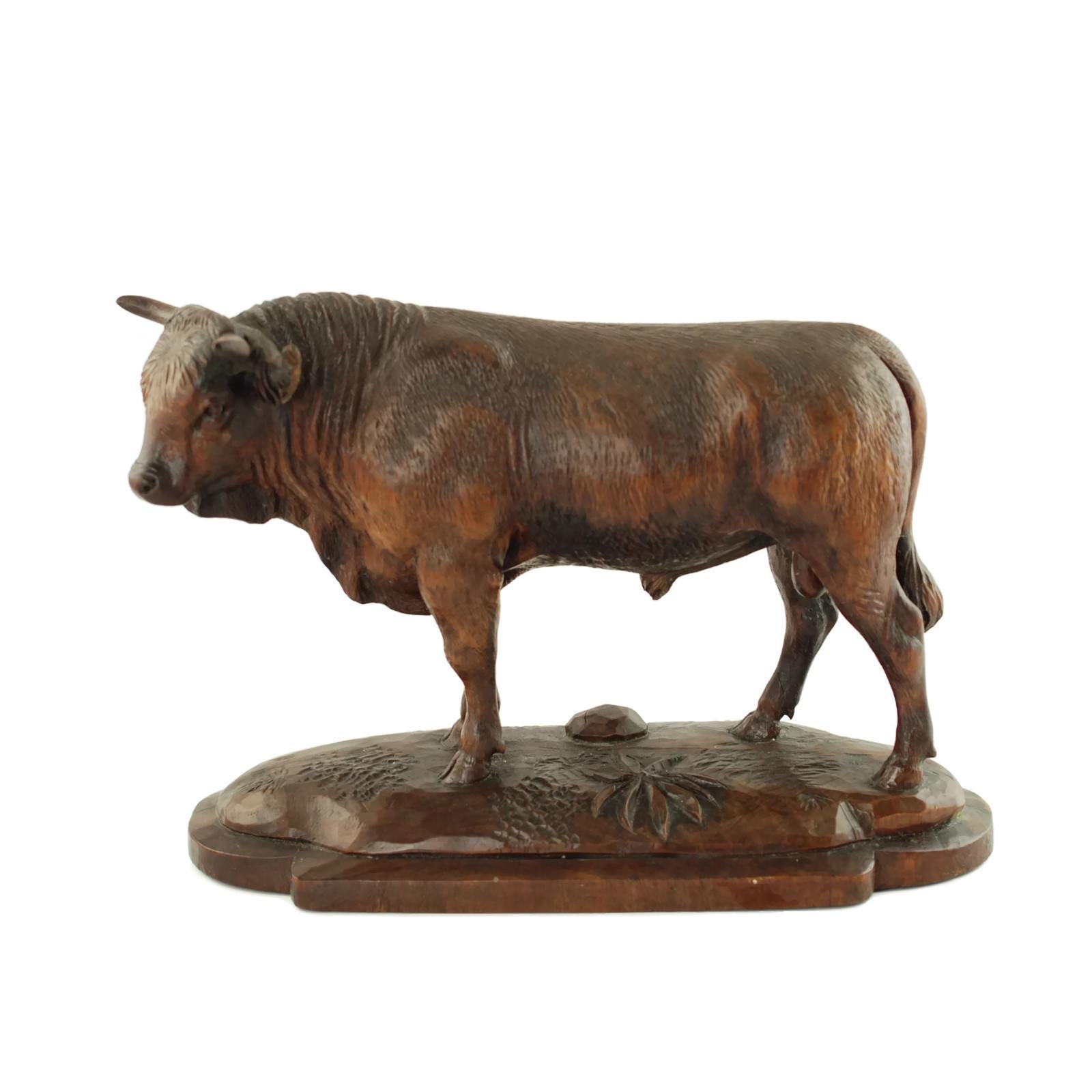 wooden bull