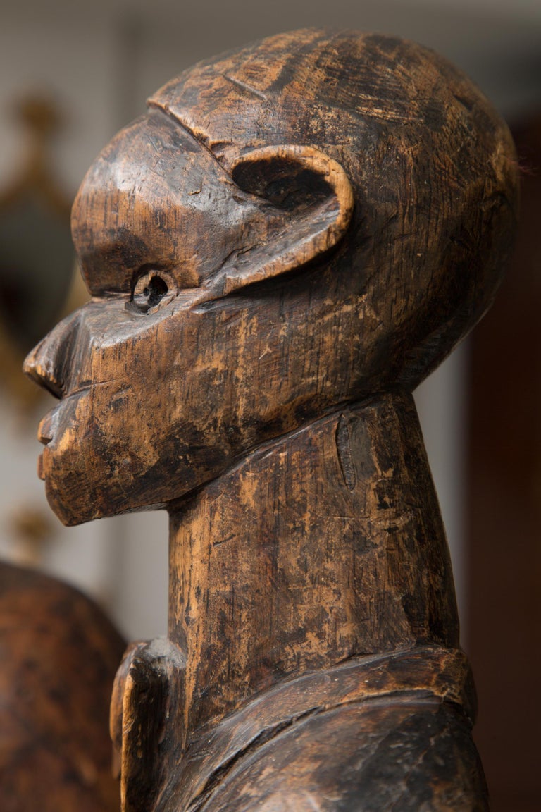 Hand Carved Wood Figures of the Jazz Age and Minstral Period For Sale