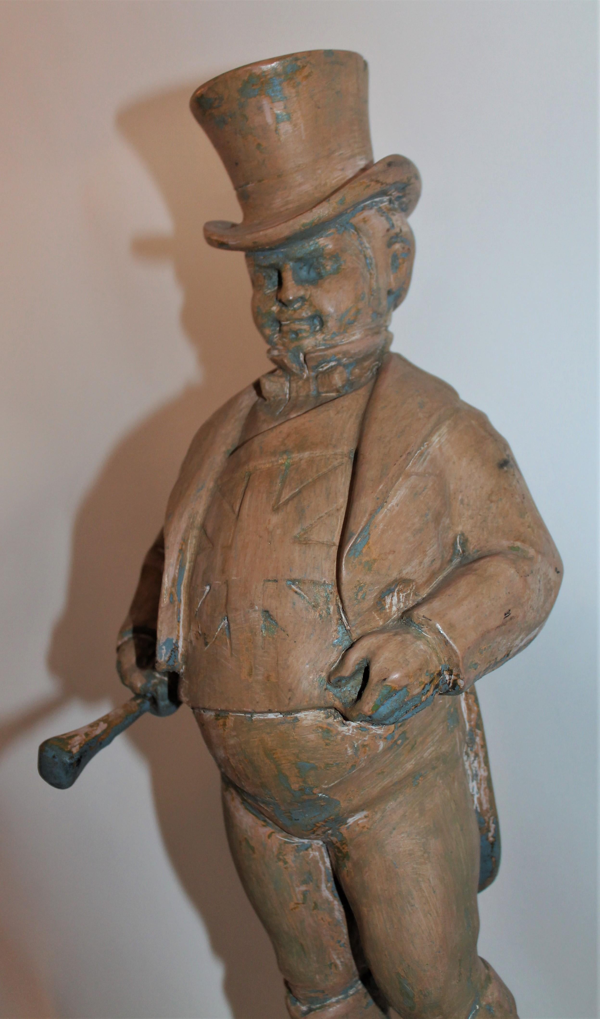 Sculpté à la main Bois sculpté à la main  Sculpture folklorique de John Bull en vente