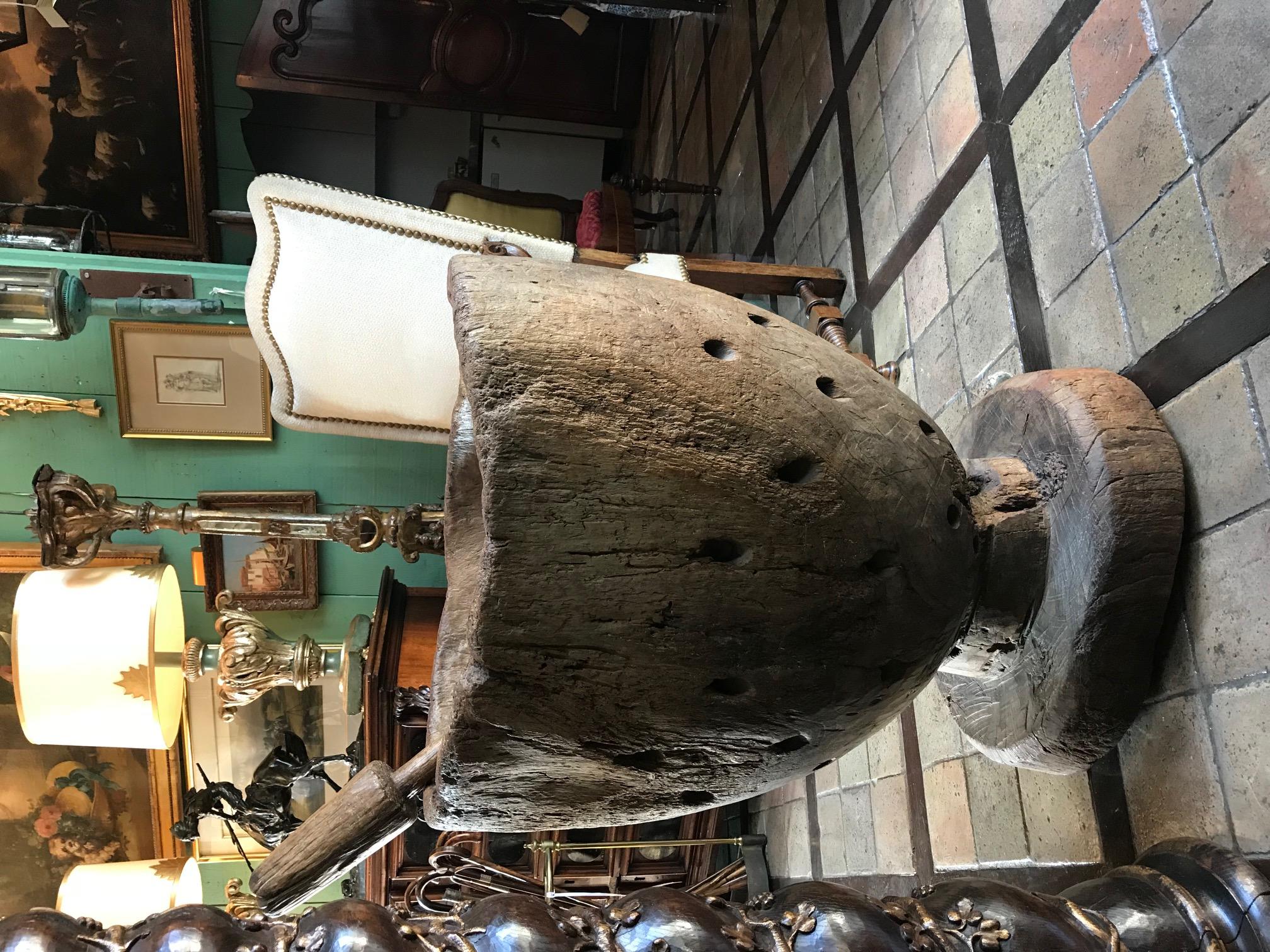 Madera Tallada a Mano Jardinera Jardinera Cachepot Antigüedades Decorativas LA en venta 7