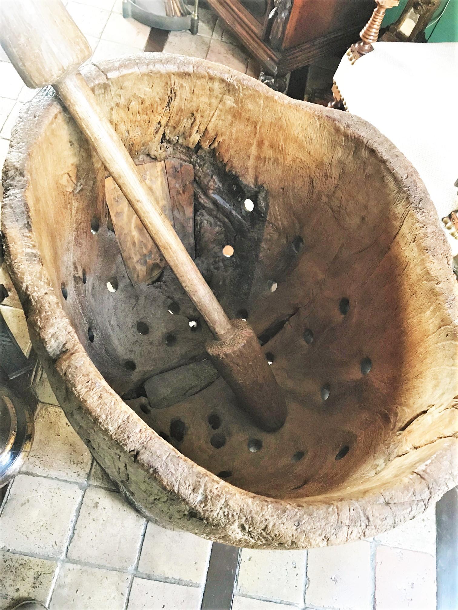 Madera Tallada a Mano Jardinera Jardinera Cachepot Antigüedades Decorativas LA en venta 8
