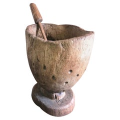 Hand Carved Wood Holder Planter Vase Jardinière Cachepot Decorative Antiques LA