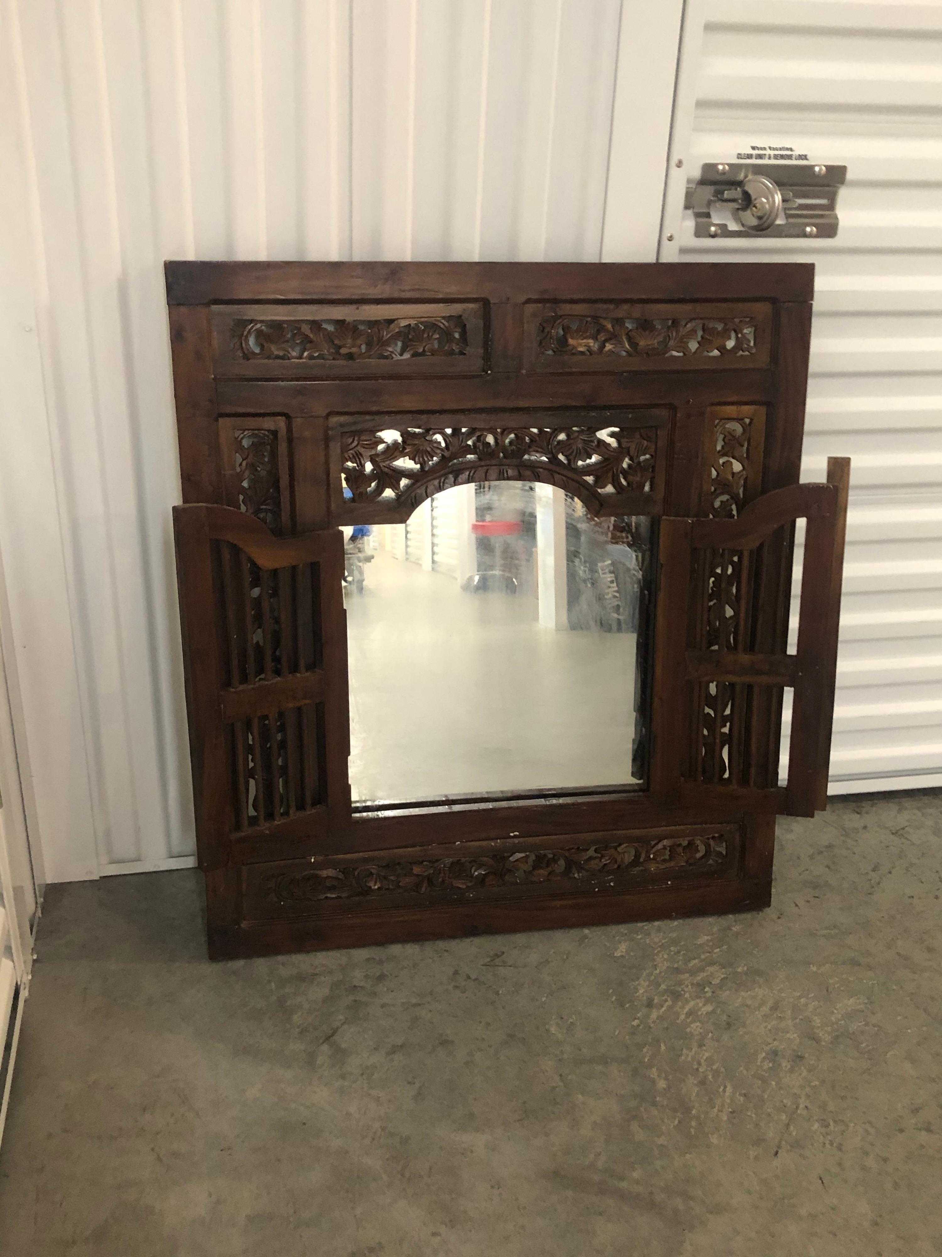 antique indian mirror